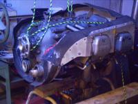 DR 400 Motor gelagert